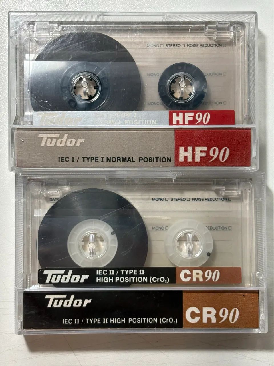 Fita cassete TUDOR 90 cromo/ferro 2un