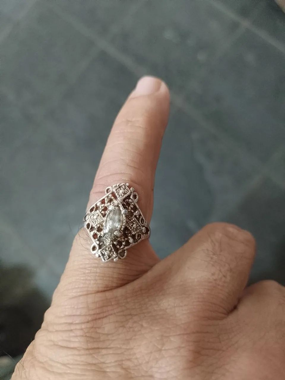 Anel pedras Bali prata de lei - Foto 2