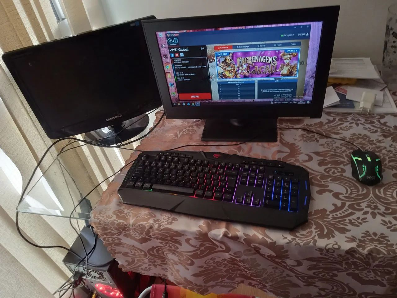 Troco computador gamer com tela teclado e mouse por celular - Foto 4