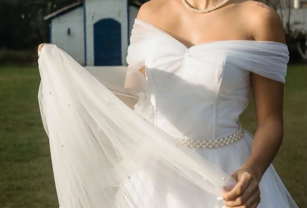 Vestido de noiva com cauda - Foto 4