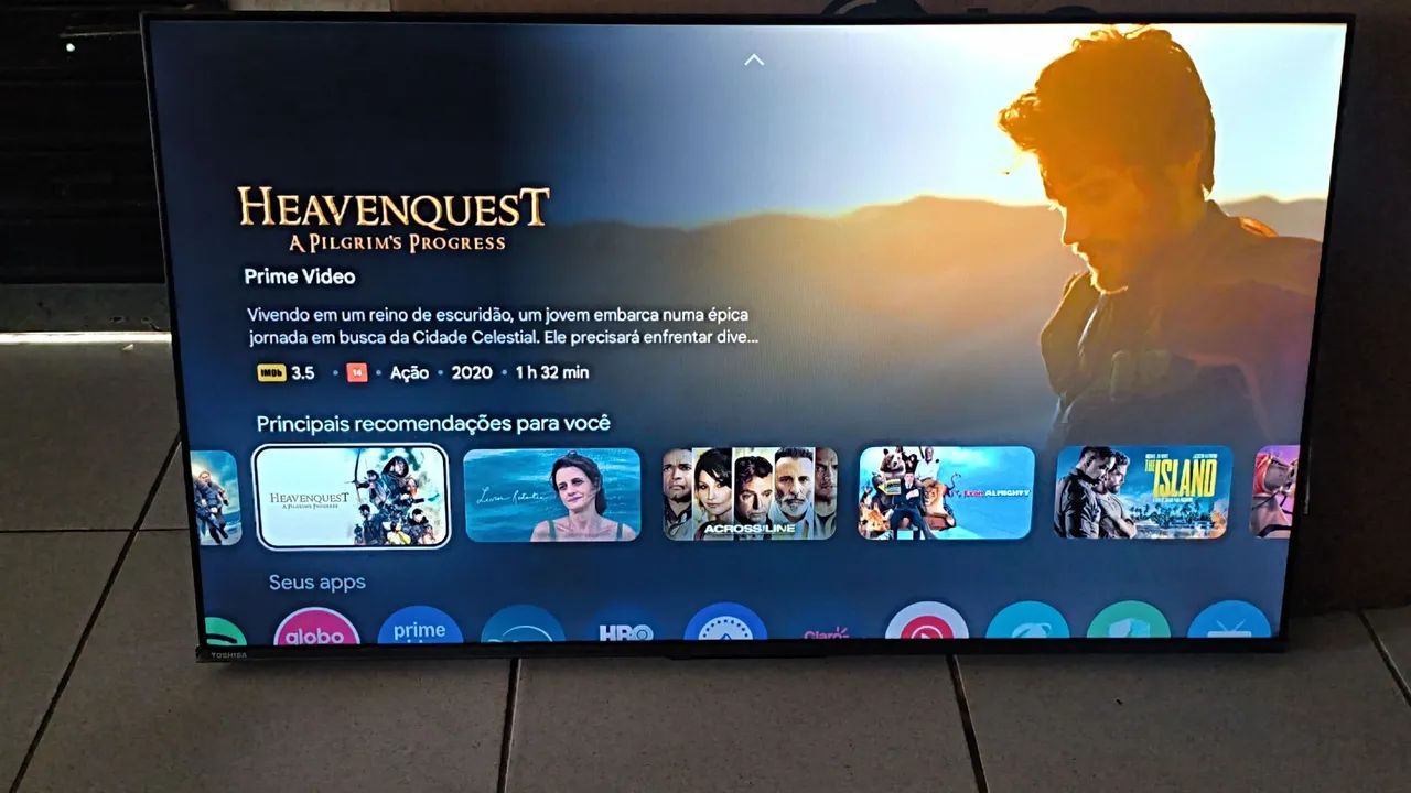 Tv Smart Toshiba 50 Polegadas 4k Ultra HD Android Top de Verdade  - Foto 4