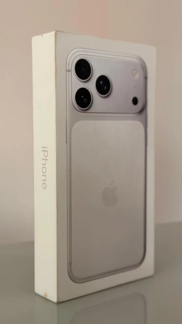 iPhone 17 Pro Max 256GB Novo Lacrado Branco/Prata