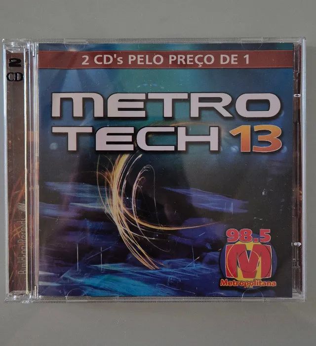 CD Duplo Metro Tech 13 - Original Metropolitana FM USADO