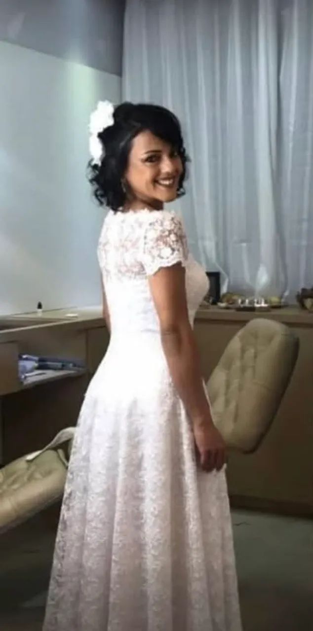 Vestido de noiva de renda  - Foto 2