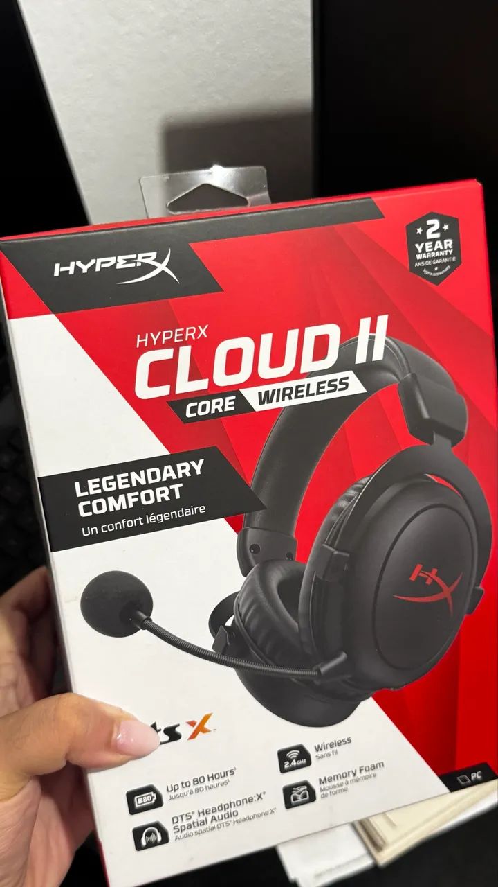 HYPERX CLOUD II CORE WIRELESS - Fones de Ouvido - Cambuci, São