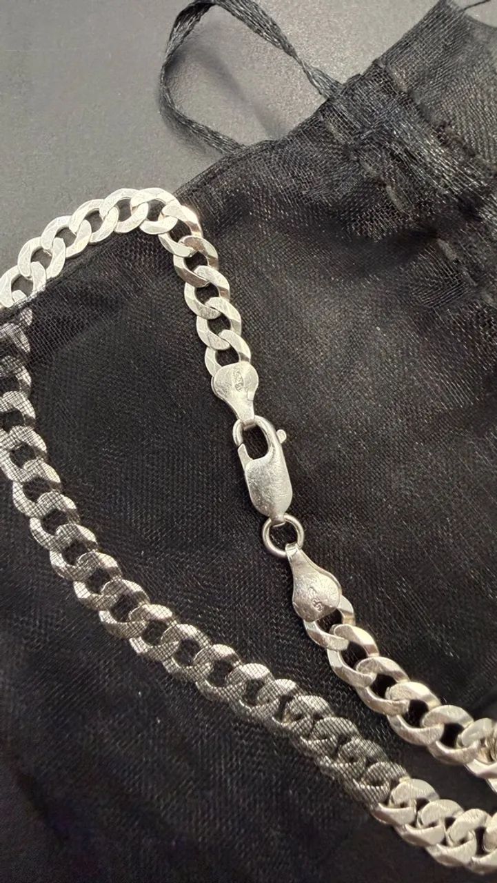 Pulseira Escamada Prata 925 - Foto 4