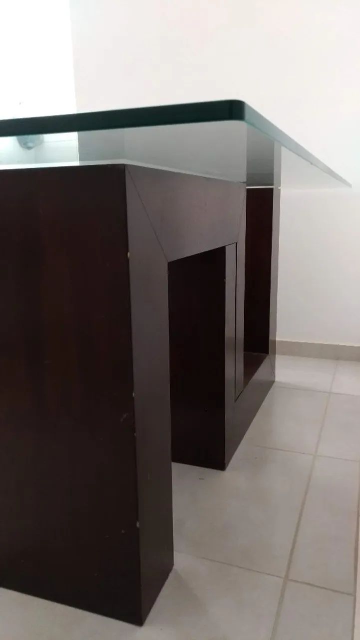 Mesa de vidro para 6 cadeiras - Foto 4
