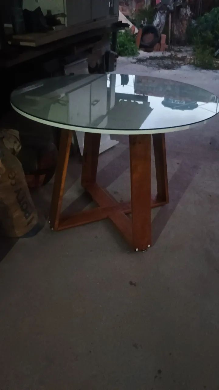 Mesa de ml linda com vidro  - Foto 4