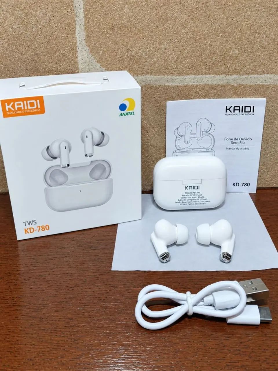 Fone sem fio Bluetooth 