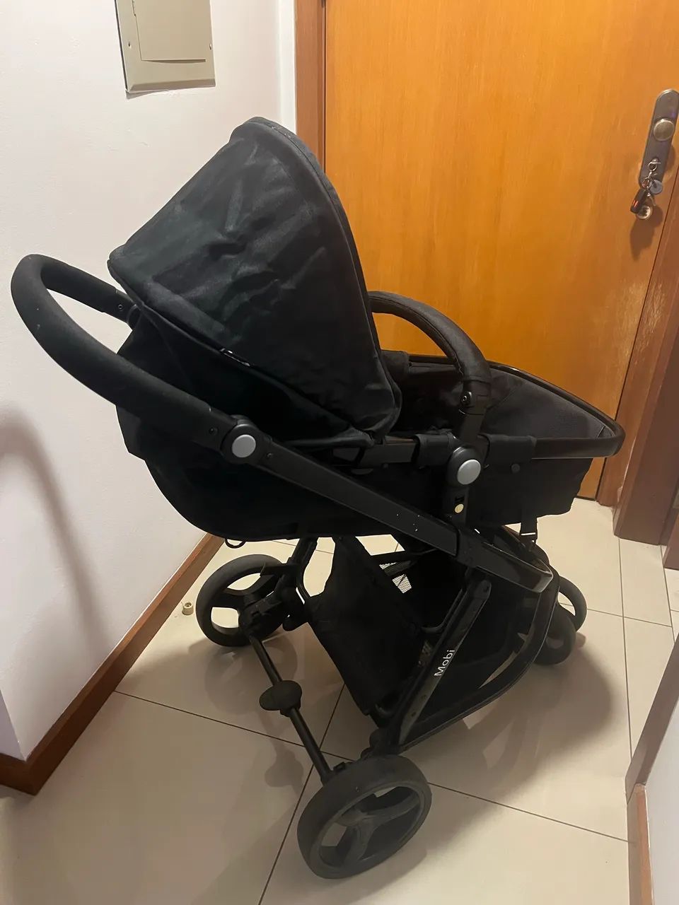 Carrinho de bebê com Moisés + bebê conforto  - Foto 3
