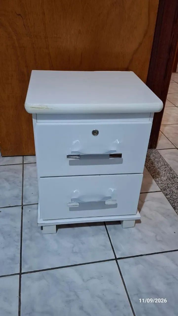 Mesa de Cabeceira Criado-mudo Branco
