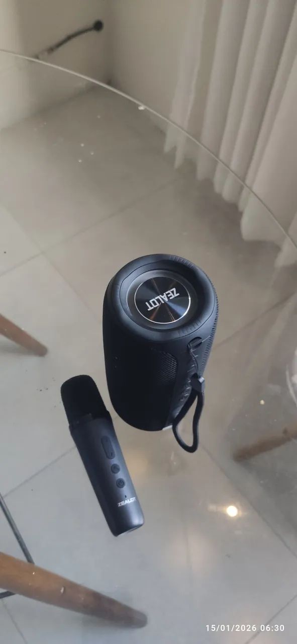 Caixa de som com microfone  - Foto 4