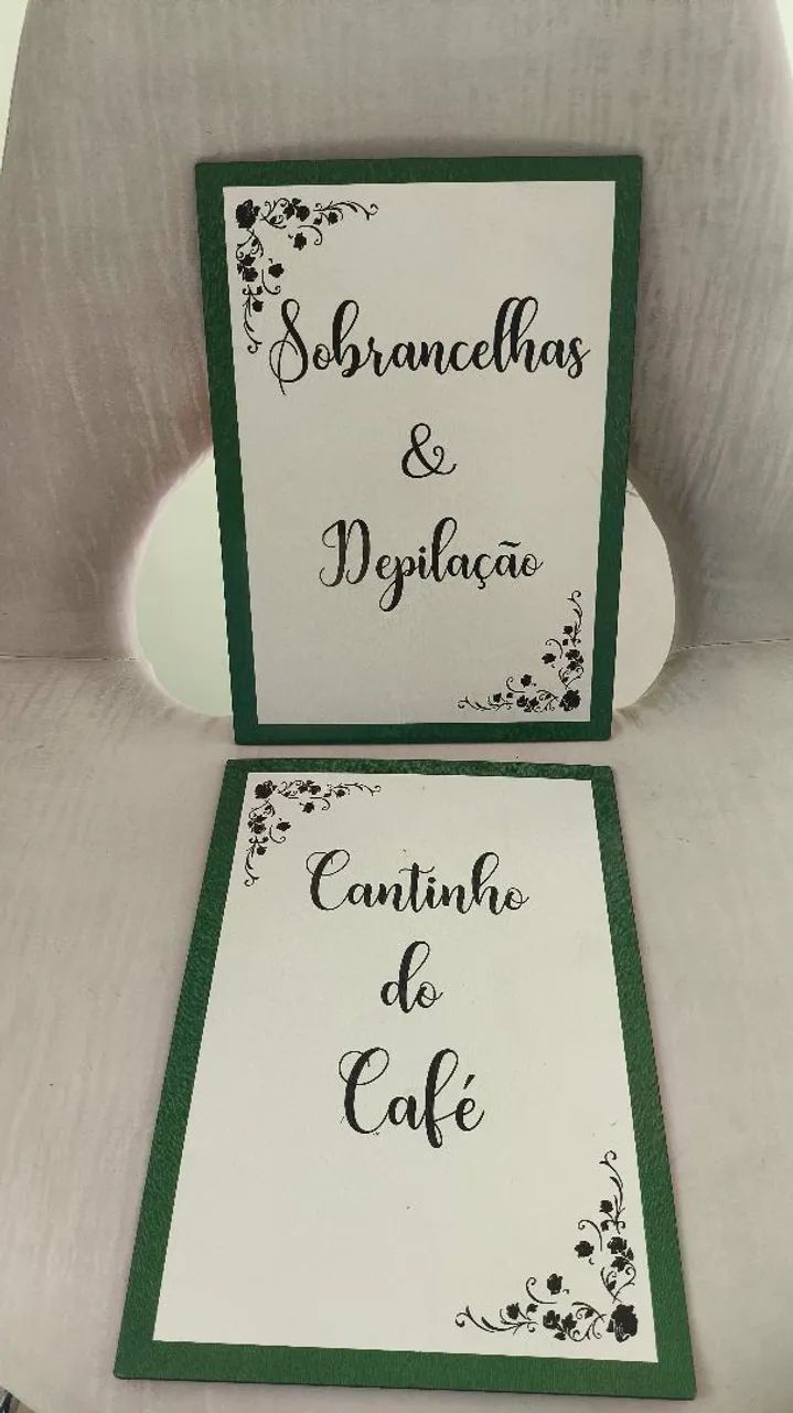 Plaquinhas para Studio 