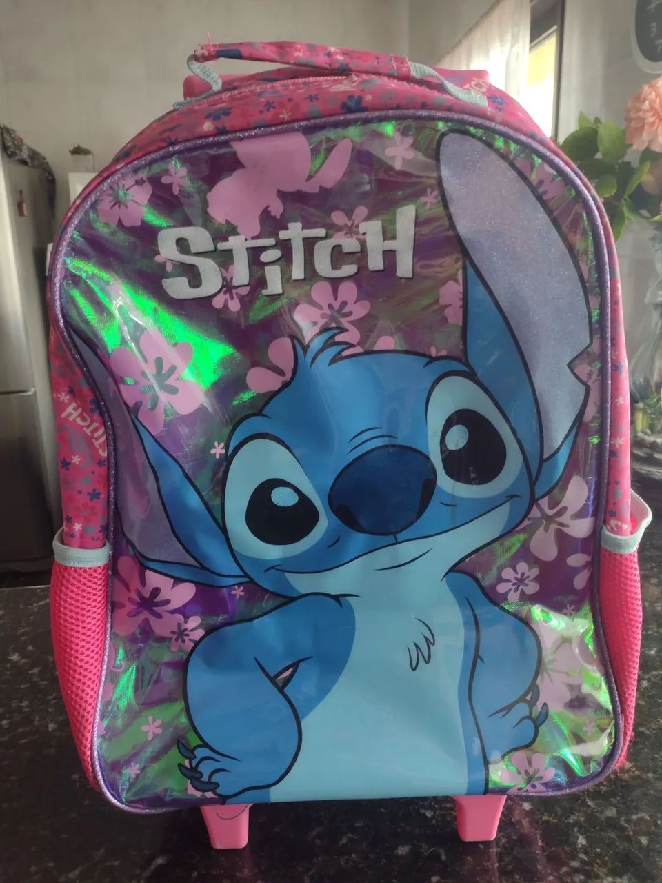 Mochila de rodinhas Stich feminina 