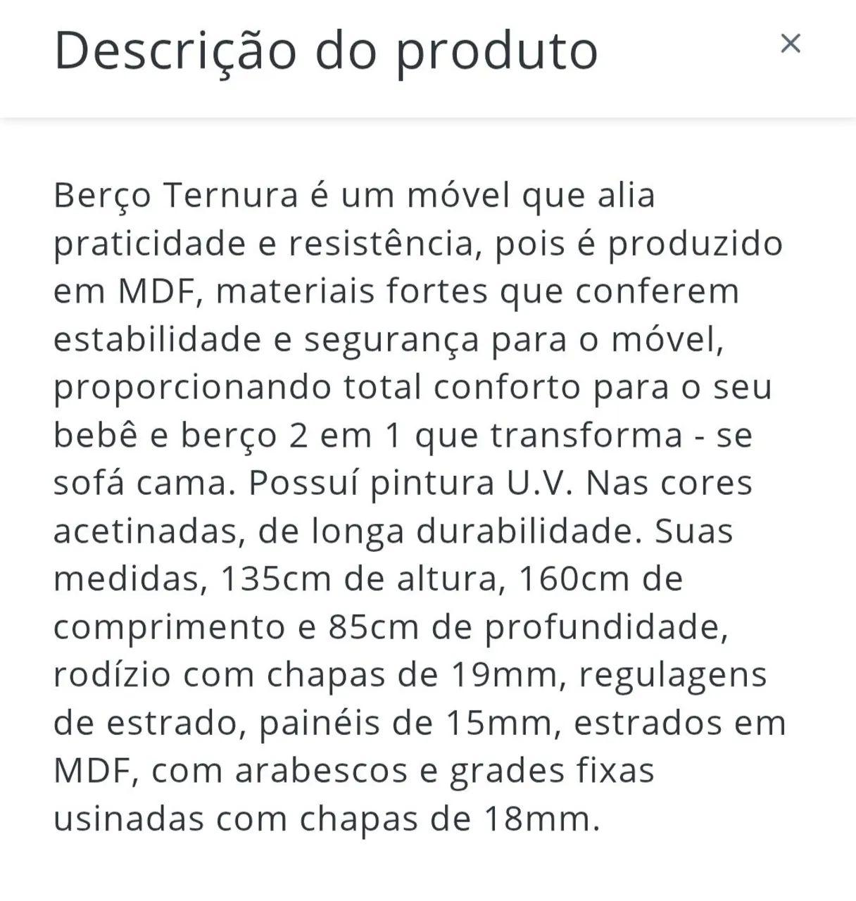 Berço Multifuncional Ternura - Foto 3