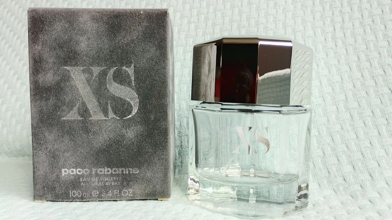 Frasco VAZIO perfume XS Paco Rabanne 100 ml