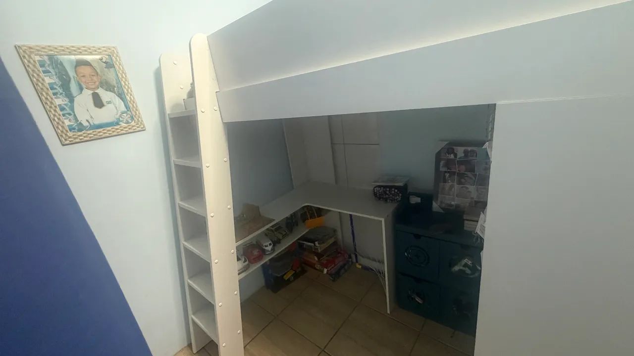 Cama infantil com guarda roupa  - Foto 2
