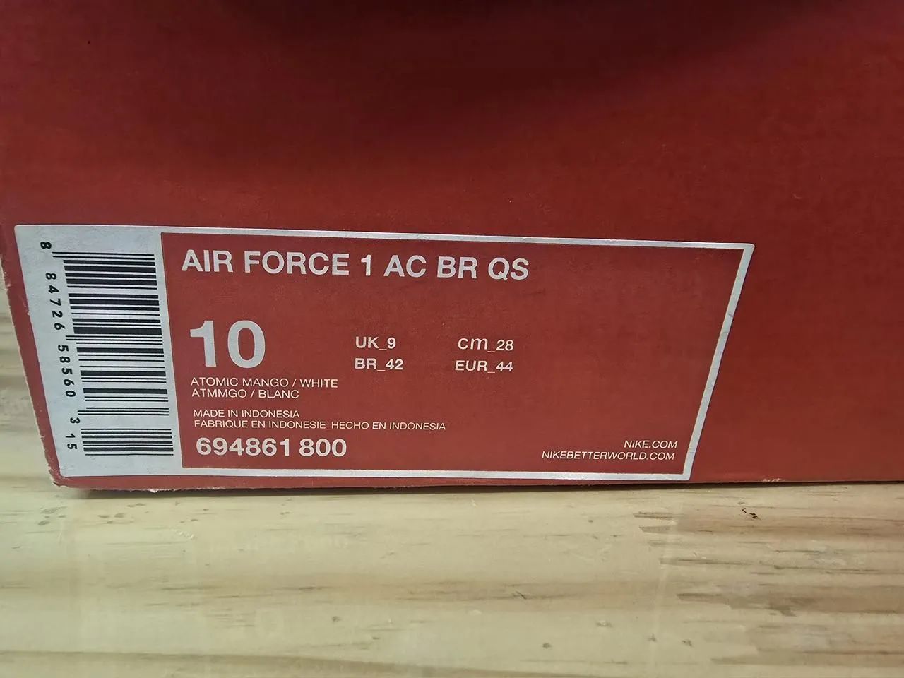 Tenis Air Force 1 laranja  - Foto 5