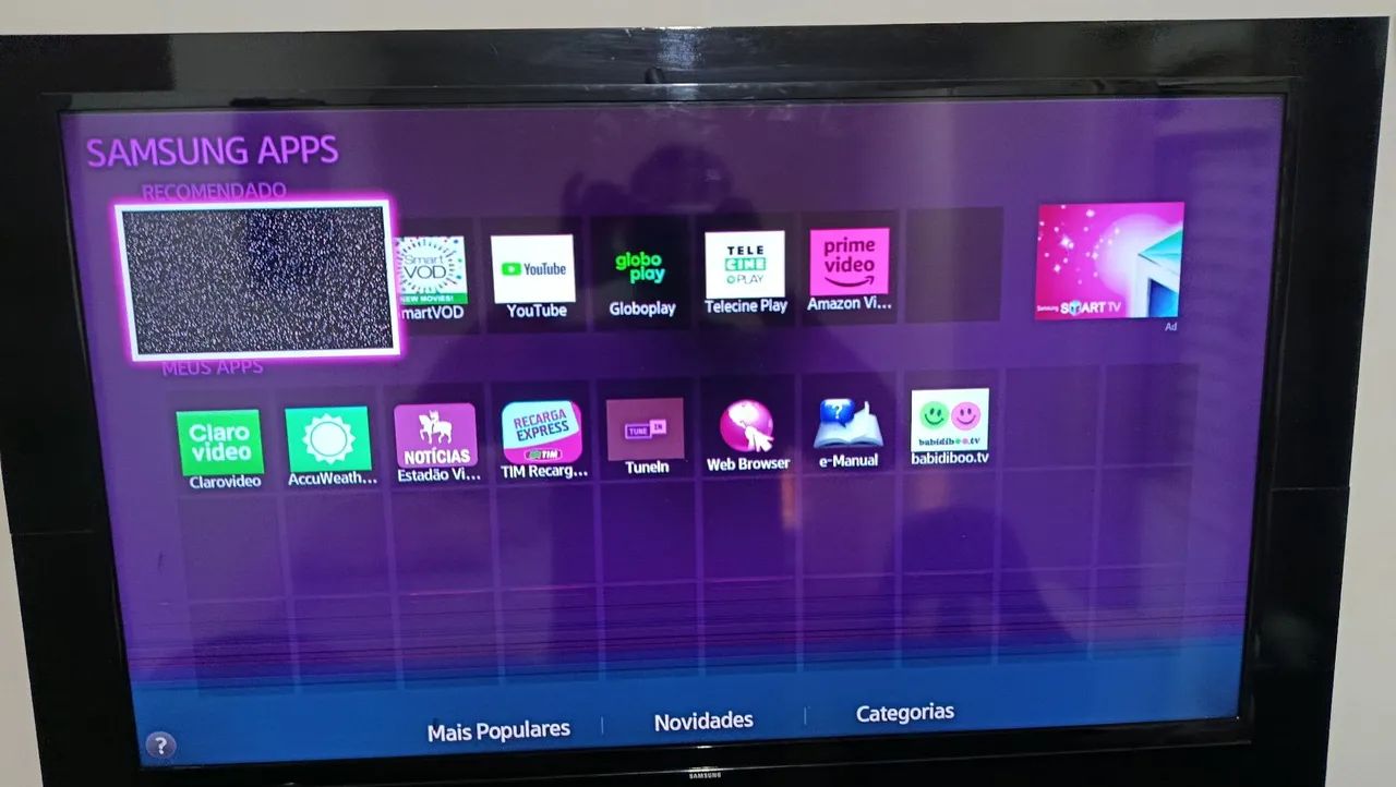 Smart tv Samsung 40" com mancha na tela - Foto 2