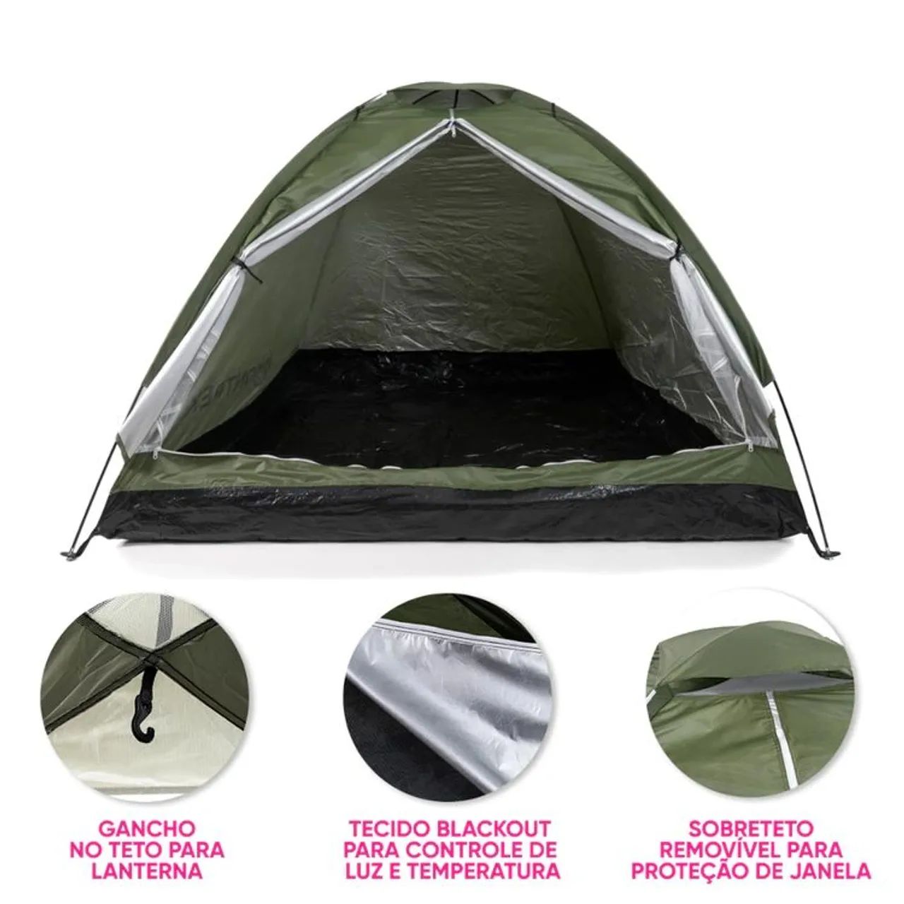 Barraca 4 pessoas de camping Cabana Nova <br> - Foto 4
