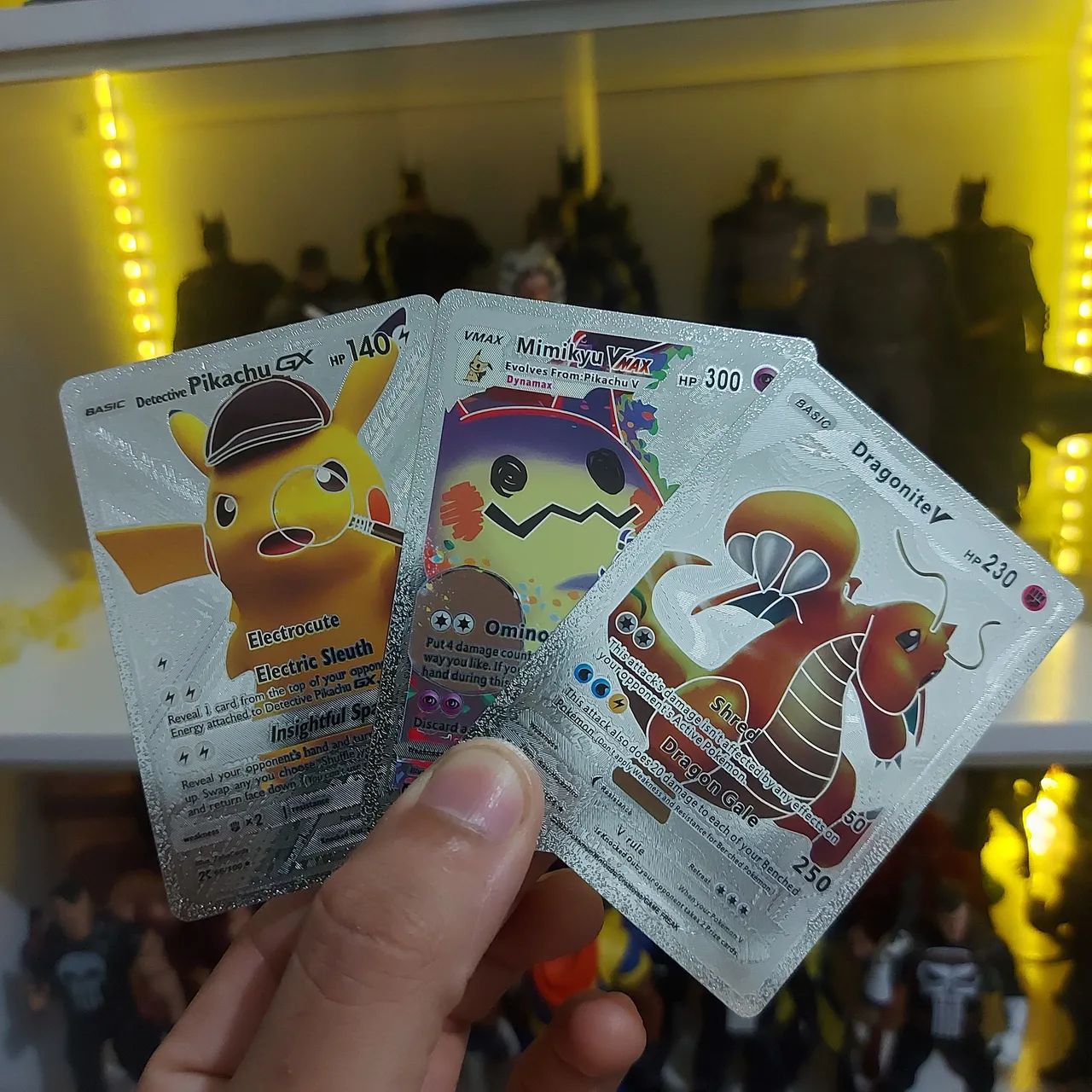 Cartas Pokémon Prateadas 6 unds