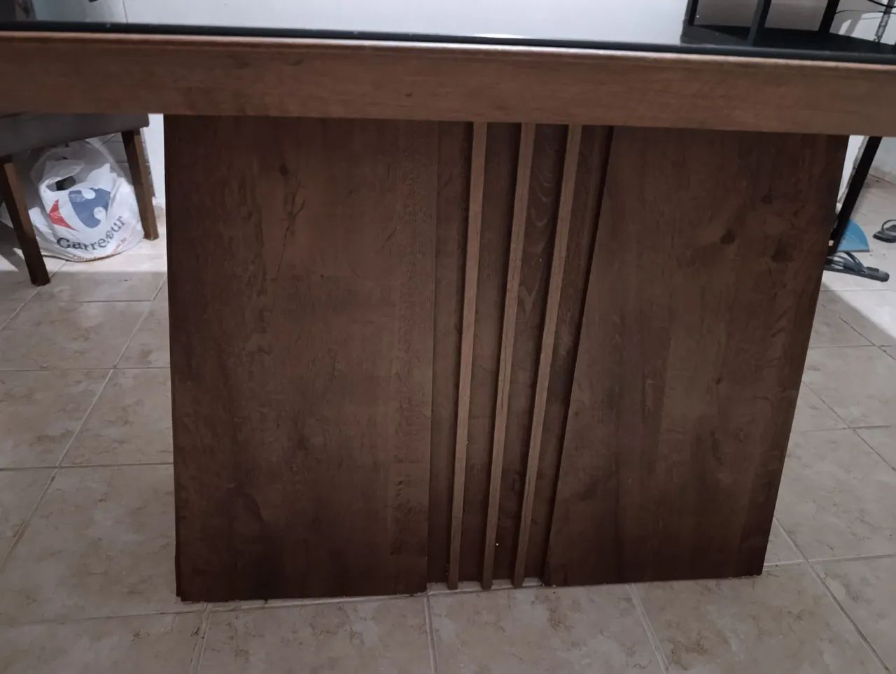 Mesa de jantar em vídro preto - Foto 3