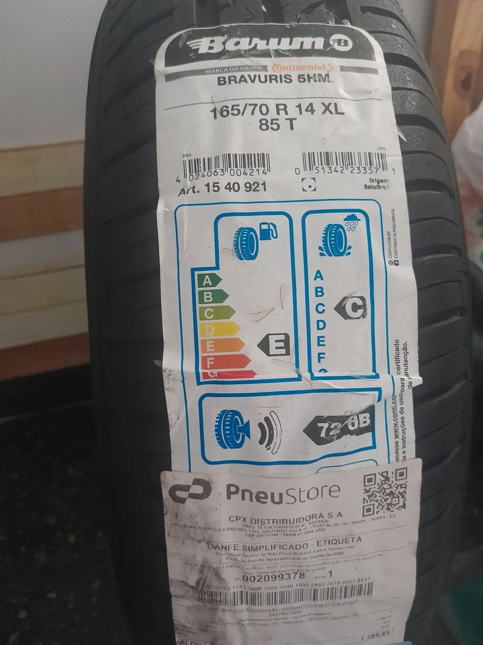 Vendo 2 Pneus Barum 165/70 R14 - Foto 4