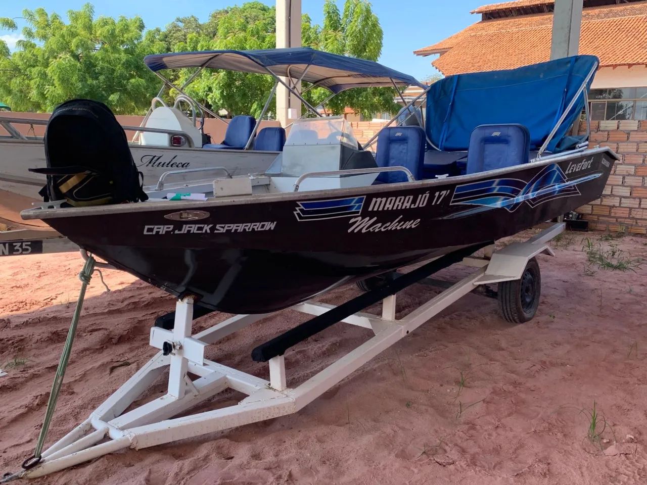 Lancha de Alumínio com motor de 60hp - Foto 3