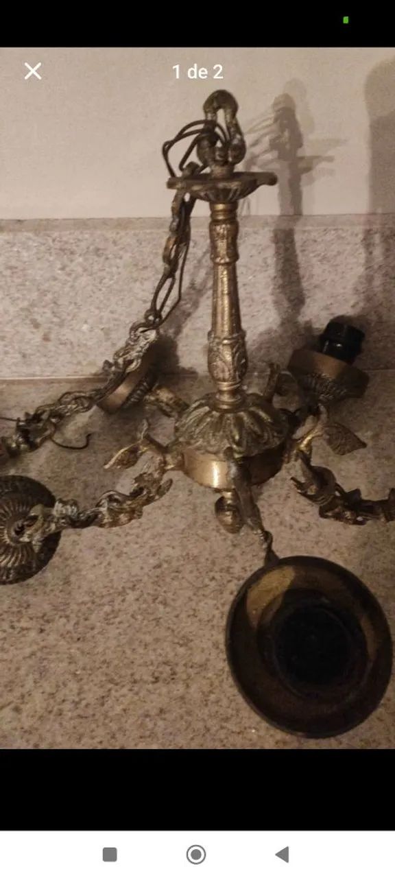 Lustre de bronze 