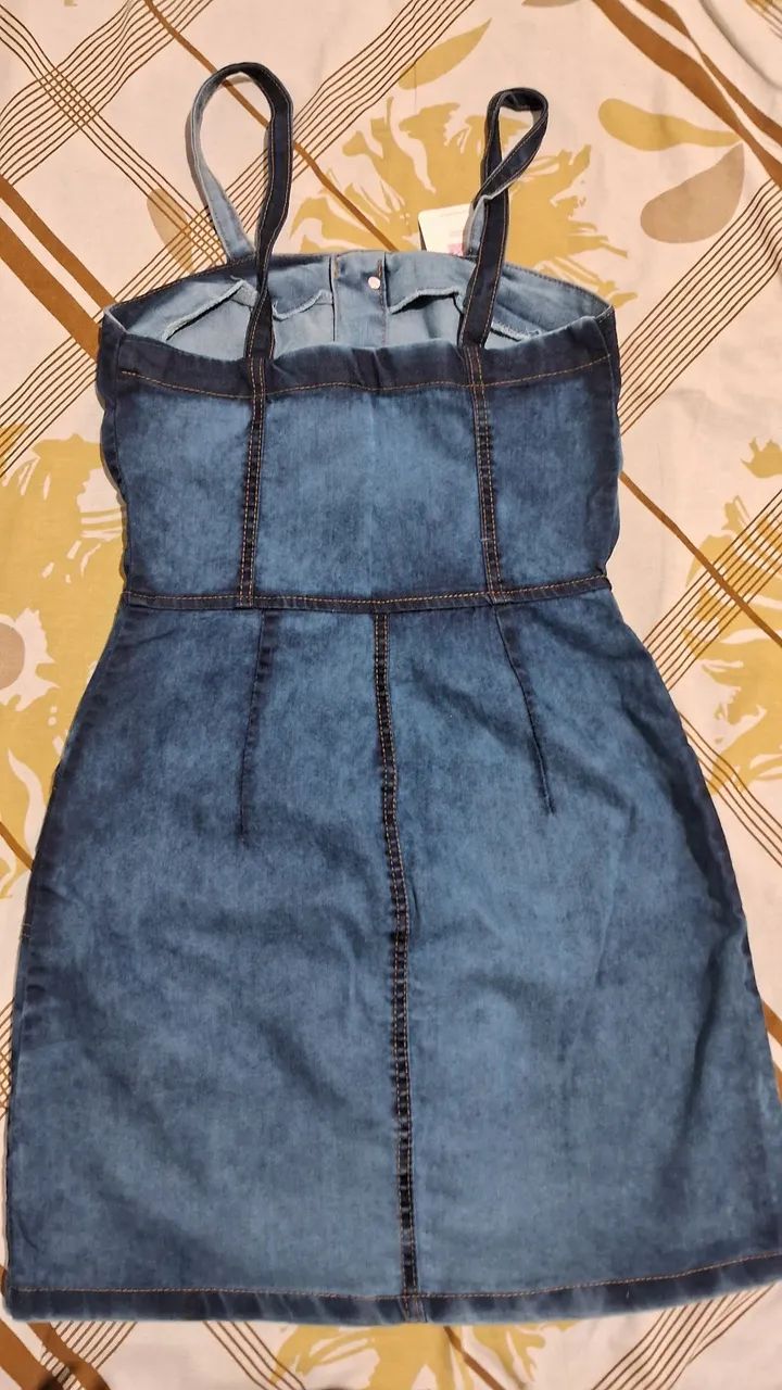 Vestido jeans feminino  - Foto 2