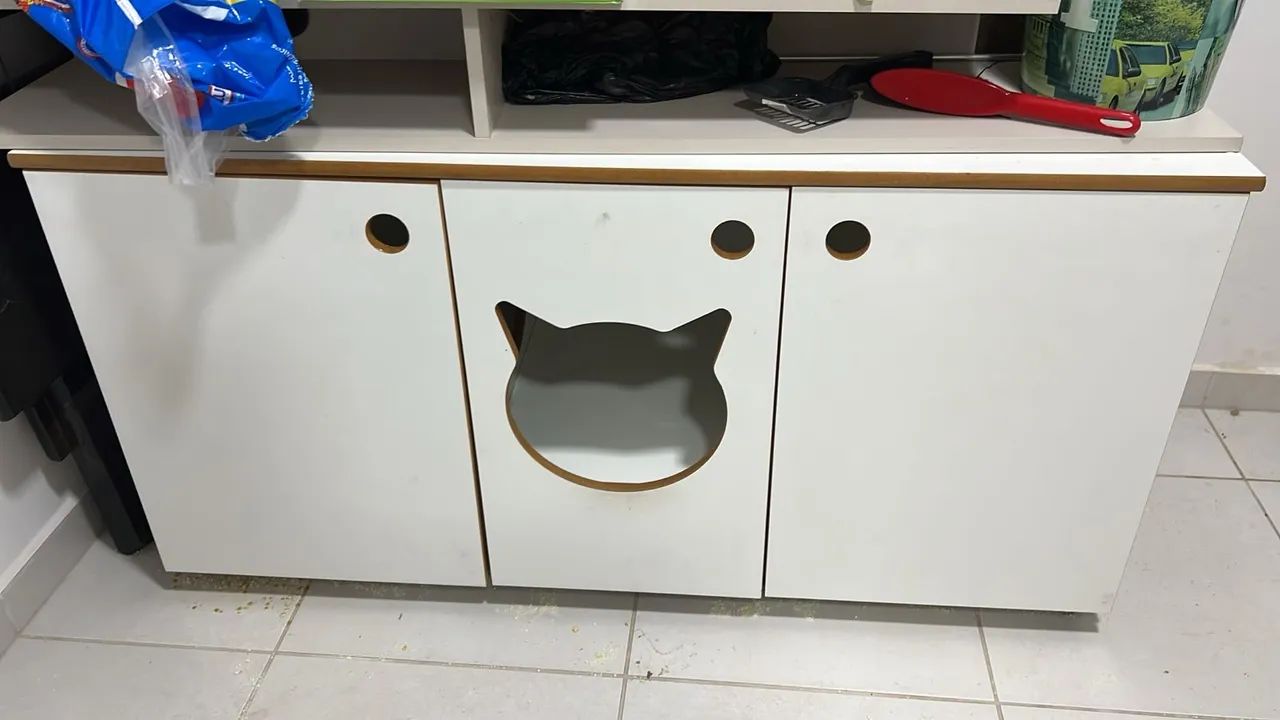 Móvel caixa de areia de gato - Foto 2