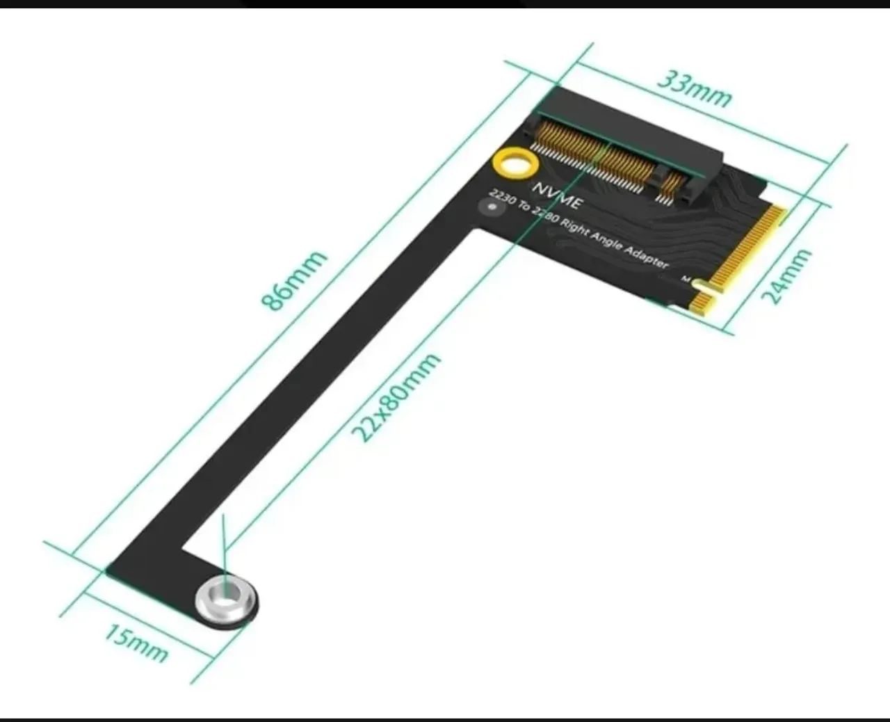 Adaptador de SSD 2280 Asus Rog Ally 