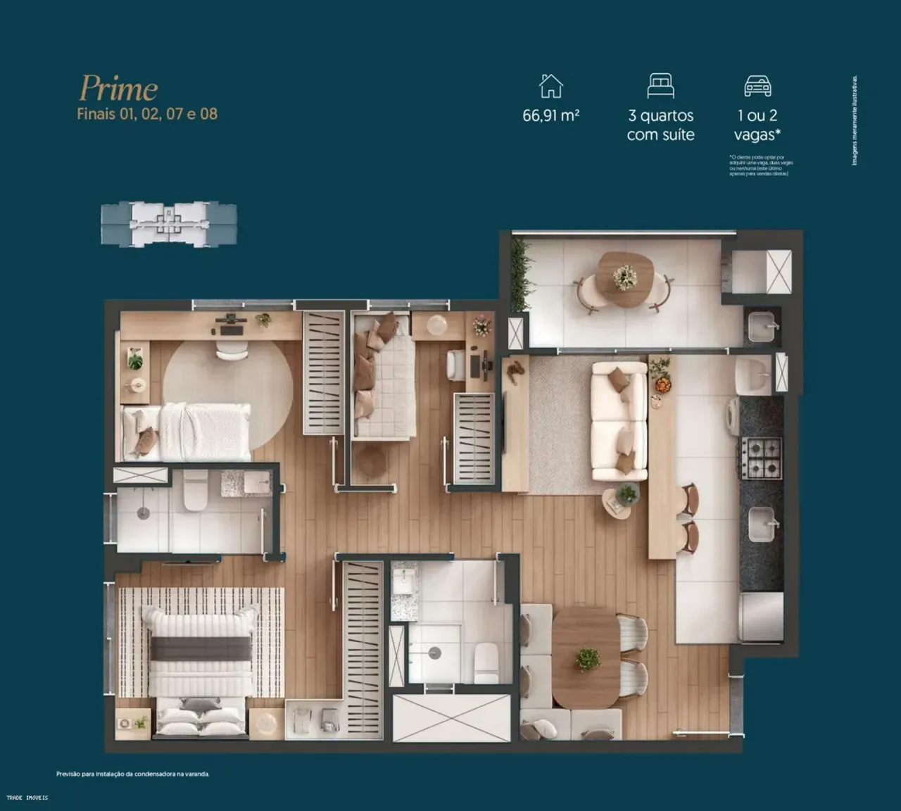 PLANTA 66m²
