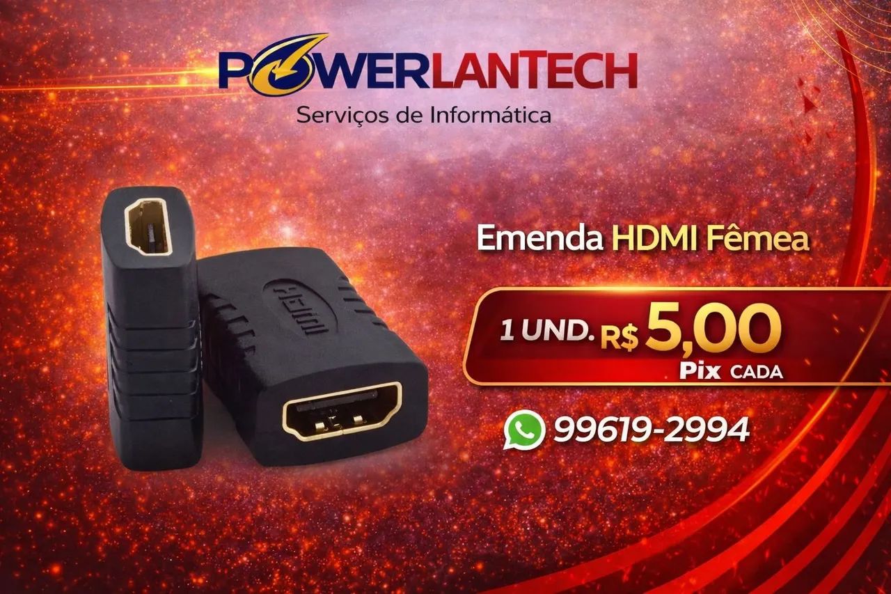 Emenda HDMI Fêmea