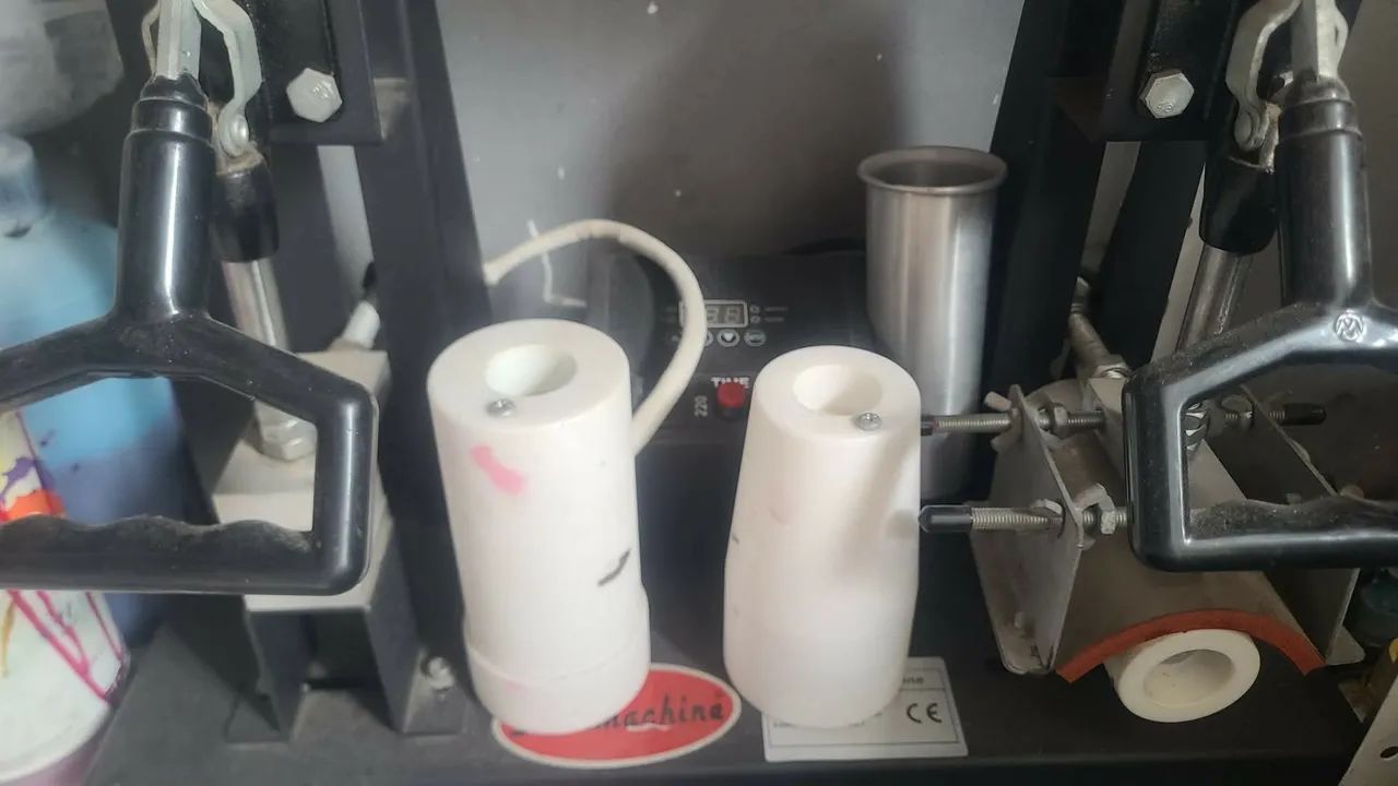 maquina 2 em 1 caneta e copos 