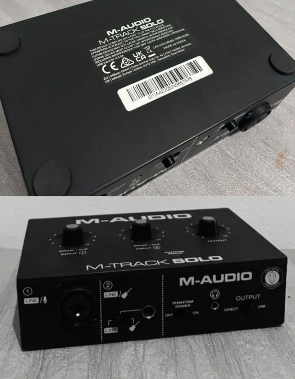 Interface De Áudio M-audio 2 Canais M-track Solo Usb Perfeita - Foto 3