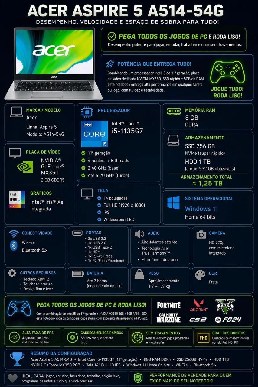 NOTEBOOK ACER ASPIRE 5 - Foto 3