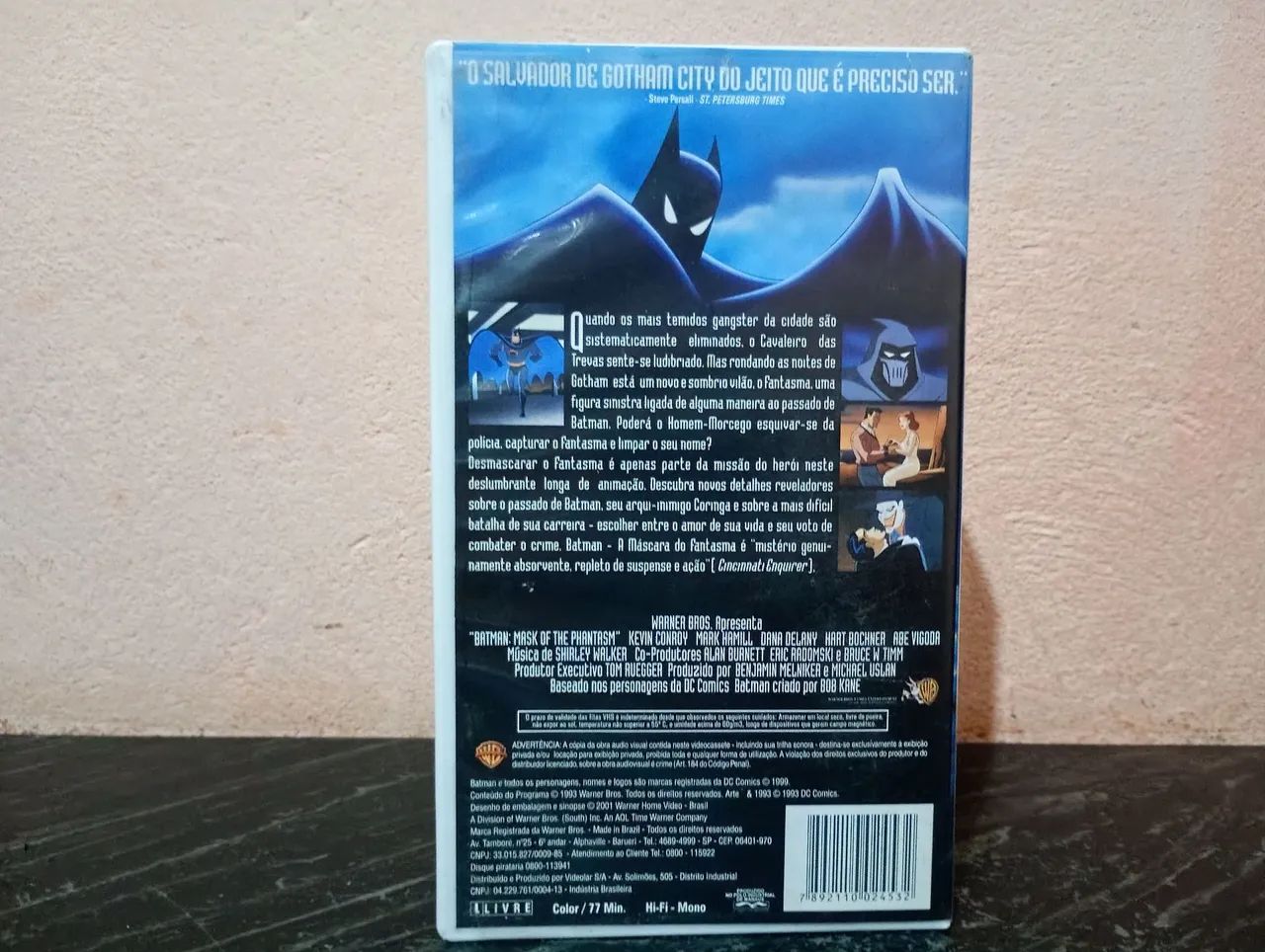 VHS FILME DO BATMAN ( A MÁSCARA DO FANTASMA) NOVO DUBLADOS  - Foto 2