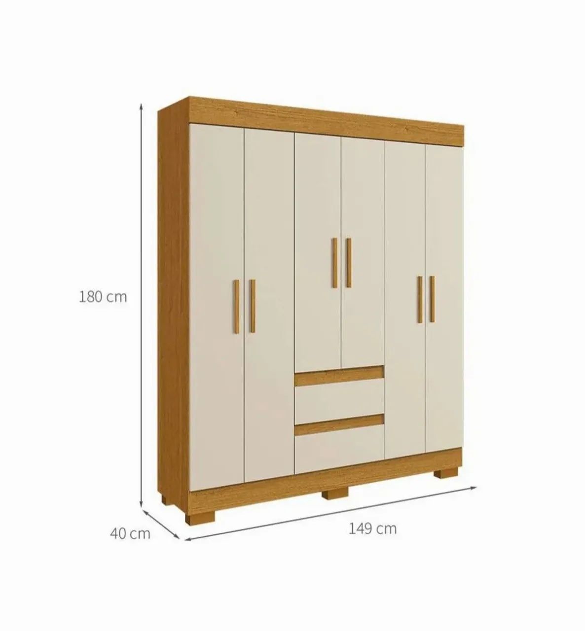 Guarda roupa  6 portas e 2 gavetas - Foto 4