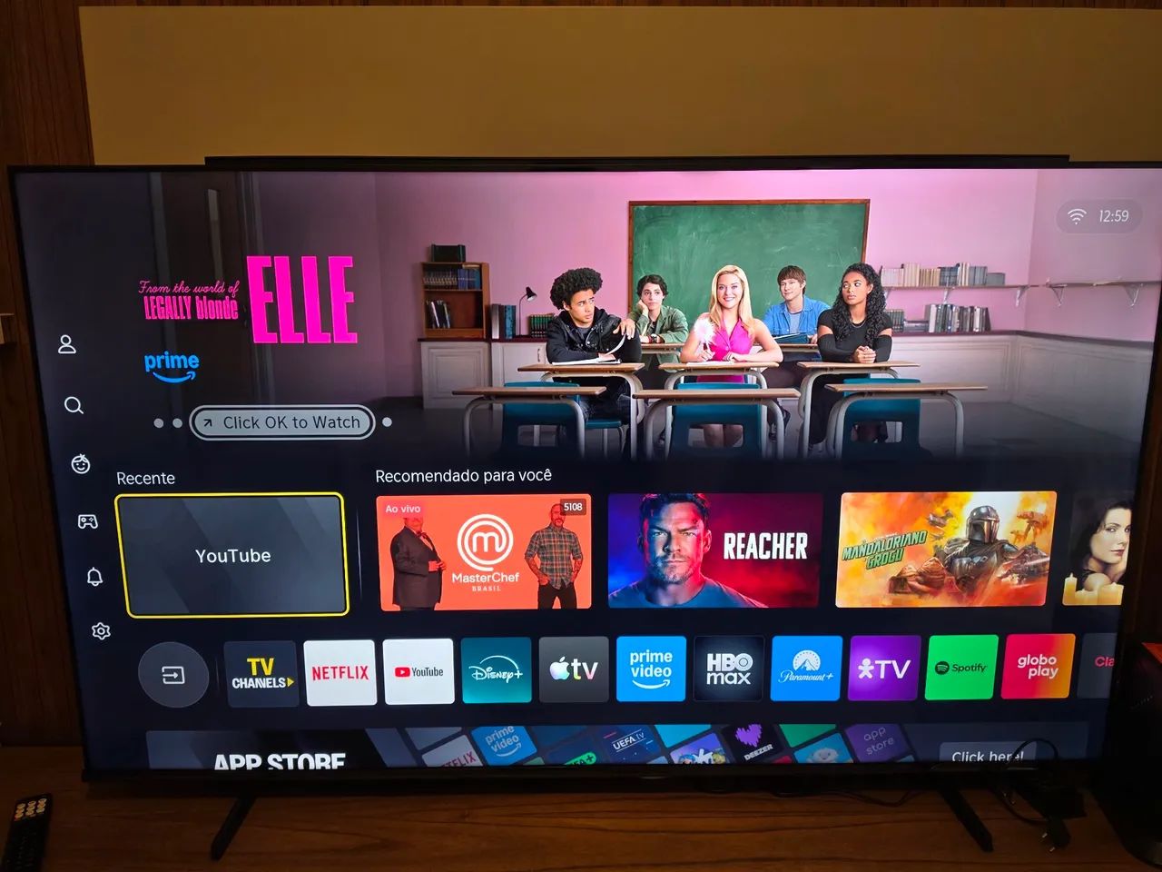 TV HISENSE 65" MODELO 65Q6QV - NOVA