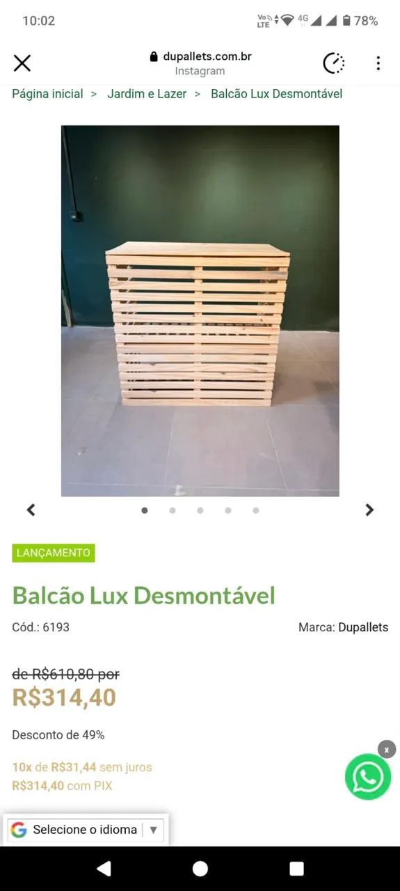 Balcão lux desmontável  - Foto 3