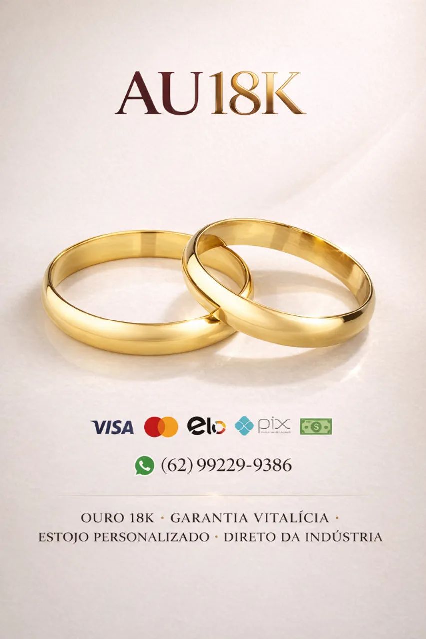 Alianças em Ouro 18k