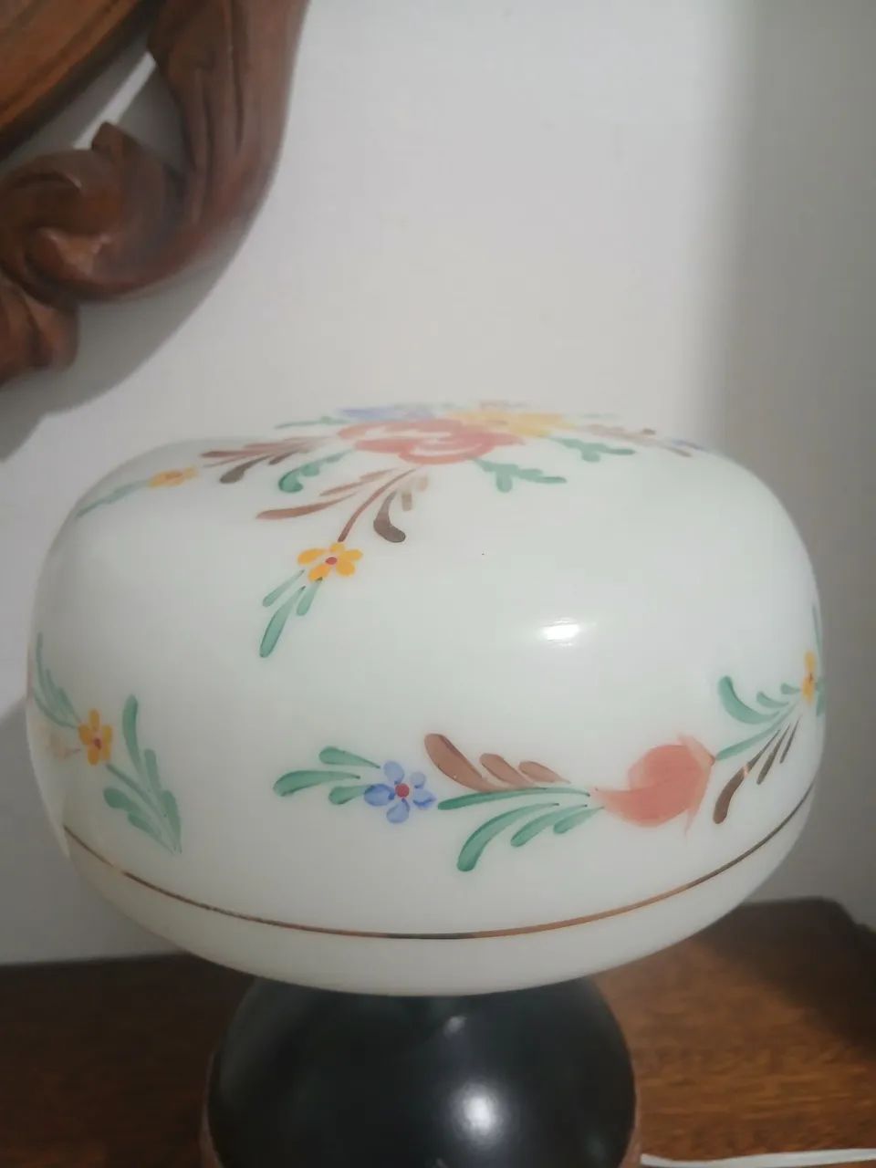 Globo Opalina antigo  - Foto 4