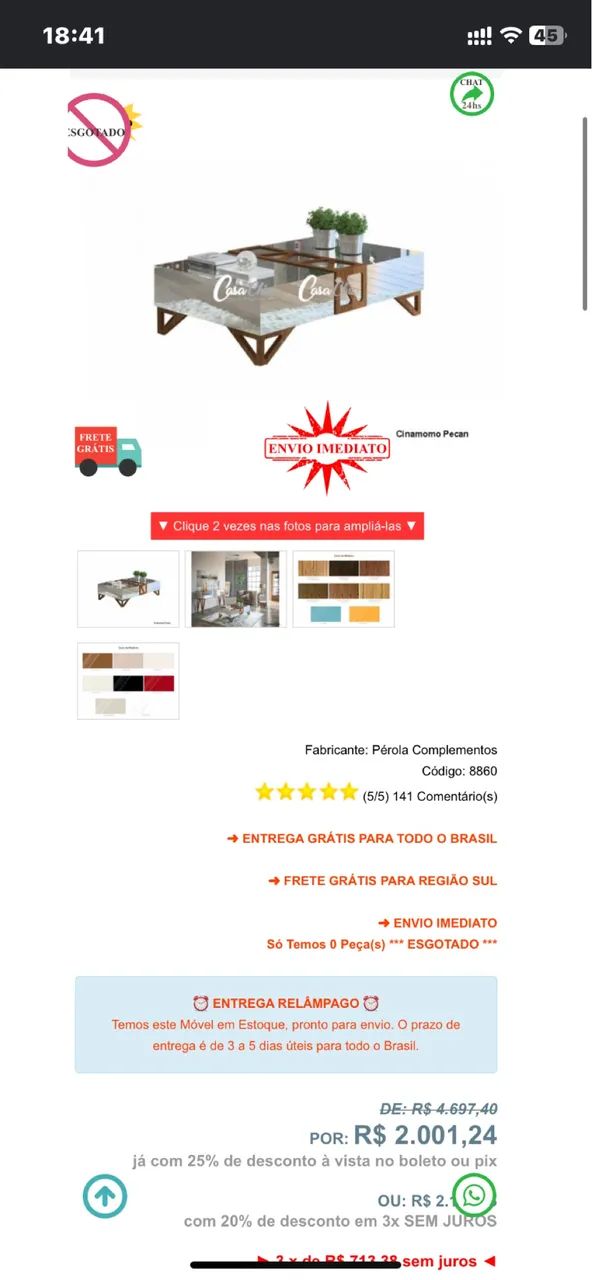 Mesa de centro Luxuosa - Foto 4