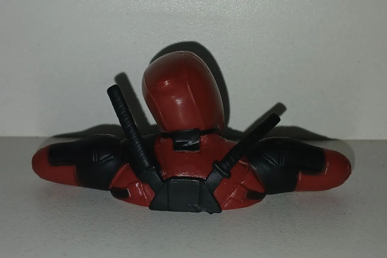 BONECO ACTION FIGURE MINIATURA DEADPOOL METADINHA - Foto 2