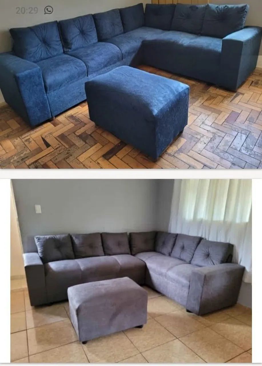 Promoção sofá de canto 6 lugares Puf de BRINDE  - Foto 3