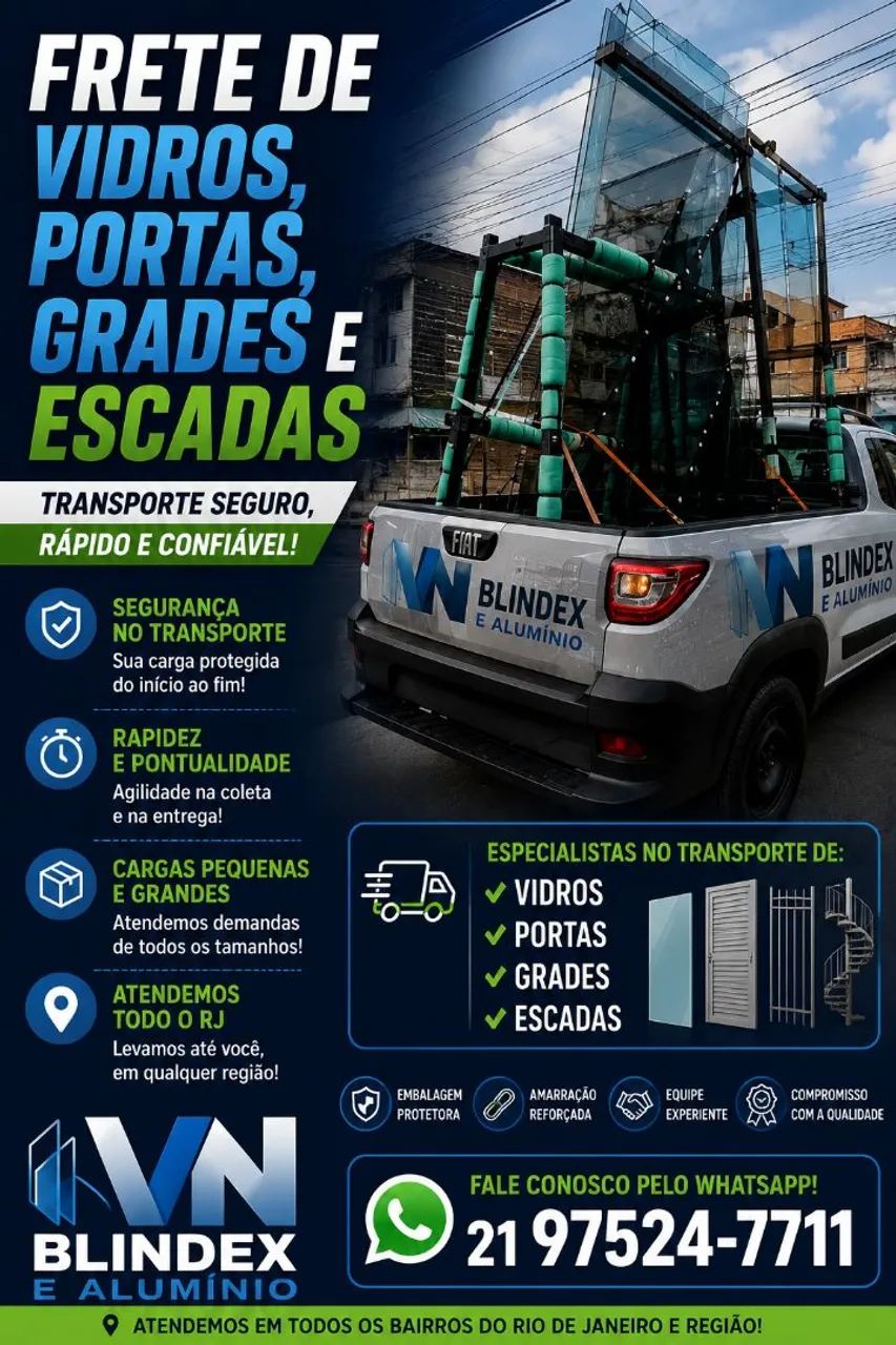 Frete de portas, Janelas, Grades e escadas