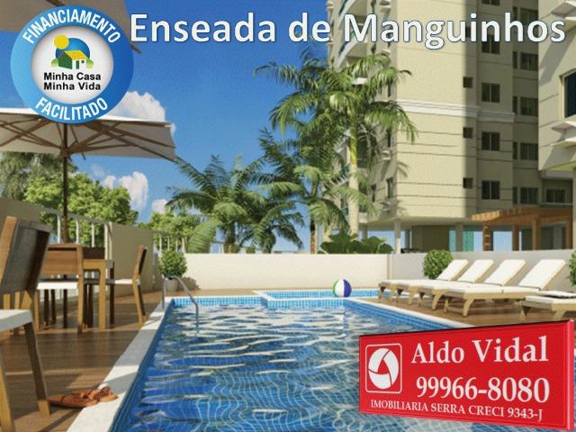 ARV36- Apartamento 2 quartos com suíte e varanda, Manguinhos Serra. - Foto 2