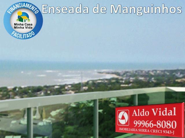 ARV36- Apartamento 2 quartos com suíte e varanda, Manguinhos Serra.