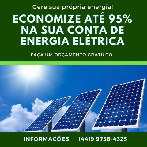 Economize até 95% na sua conta de energia elétrica